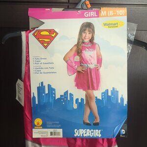 Supergirl Kids Costume - Pink Size 8-10 NWT